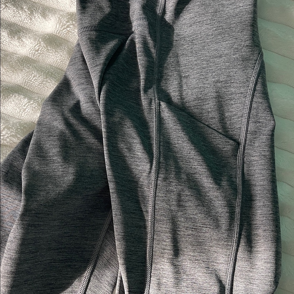 Athleta Heathered Dark Gray Performance Leggings - image 2